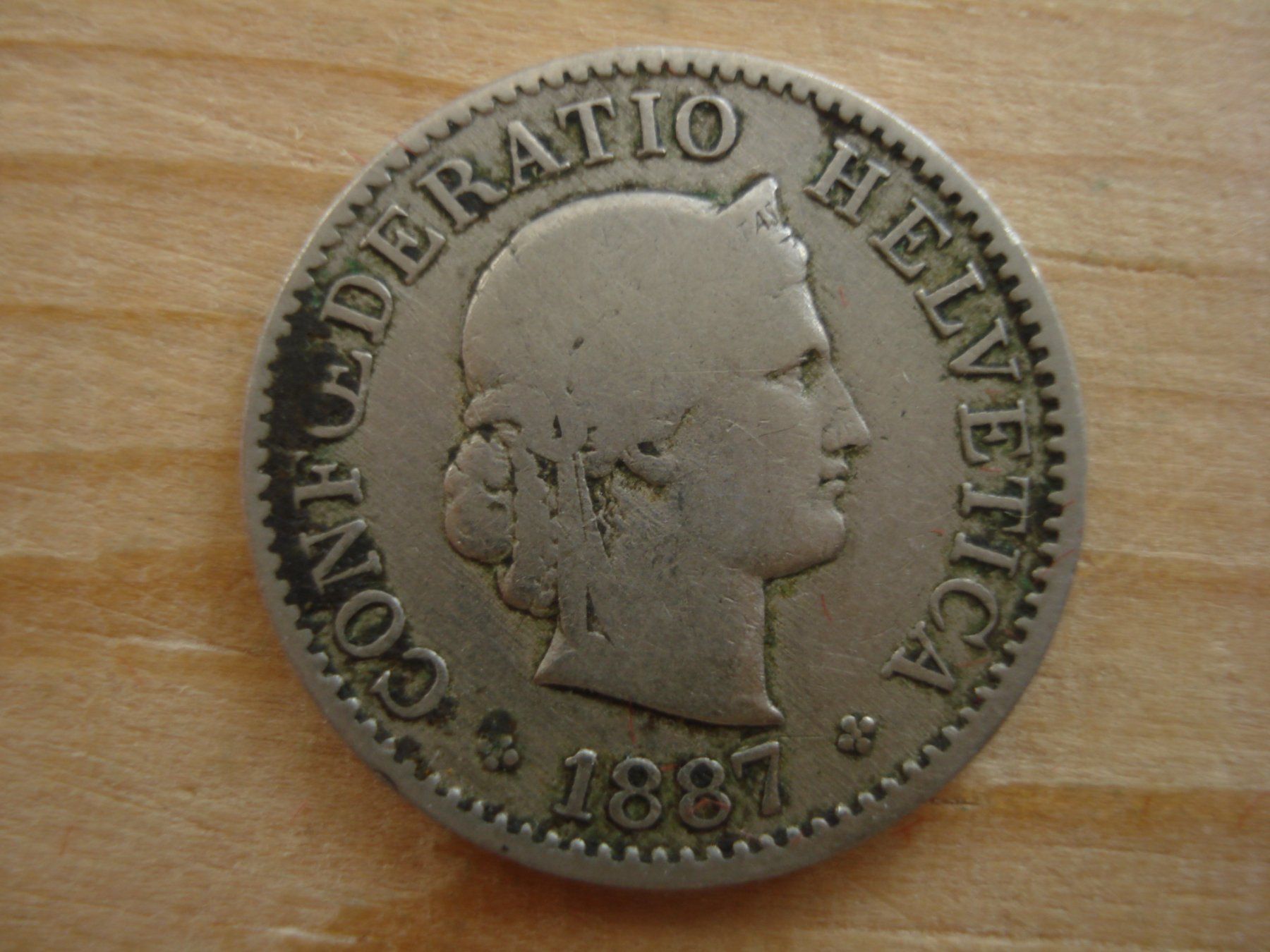 Tutti le monete: (S1) 5 Rappen 1887 – Usato da Erlach venduto da Net-Coins