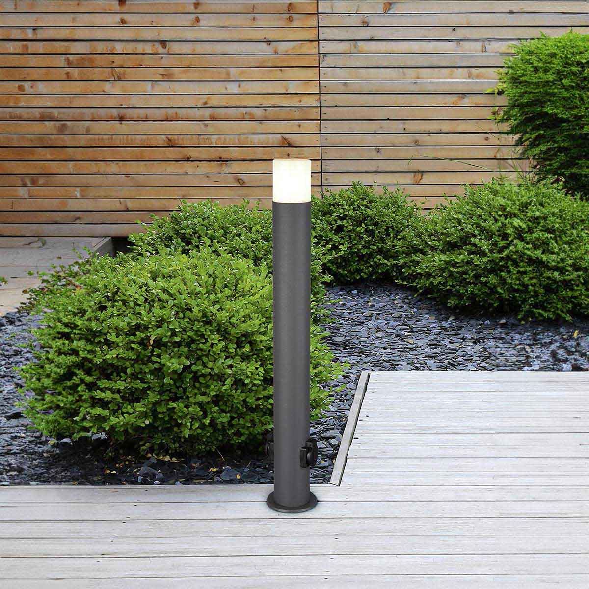 Lampade: Aussen Stehleuchte, Steckdose, Anthrazit – Nuovo (secondo la descrizione) da Kreuzlingen venduto da Smart-Light 1
