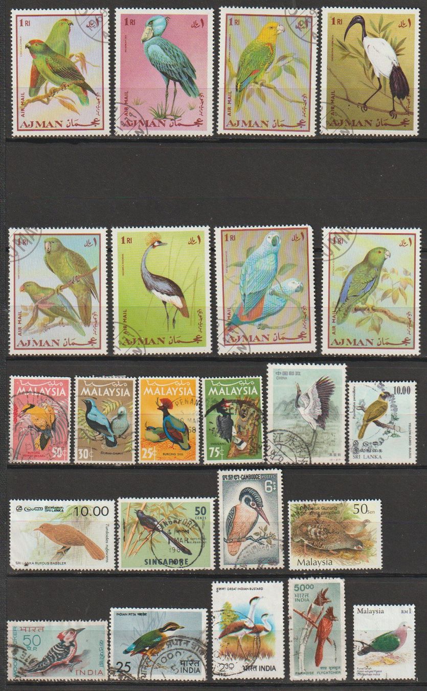 Tutti i francobolli: Timbre-poste lot oiseaux divers pays bon état – Usato da Crans-Montana venduto da kira56