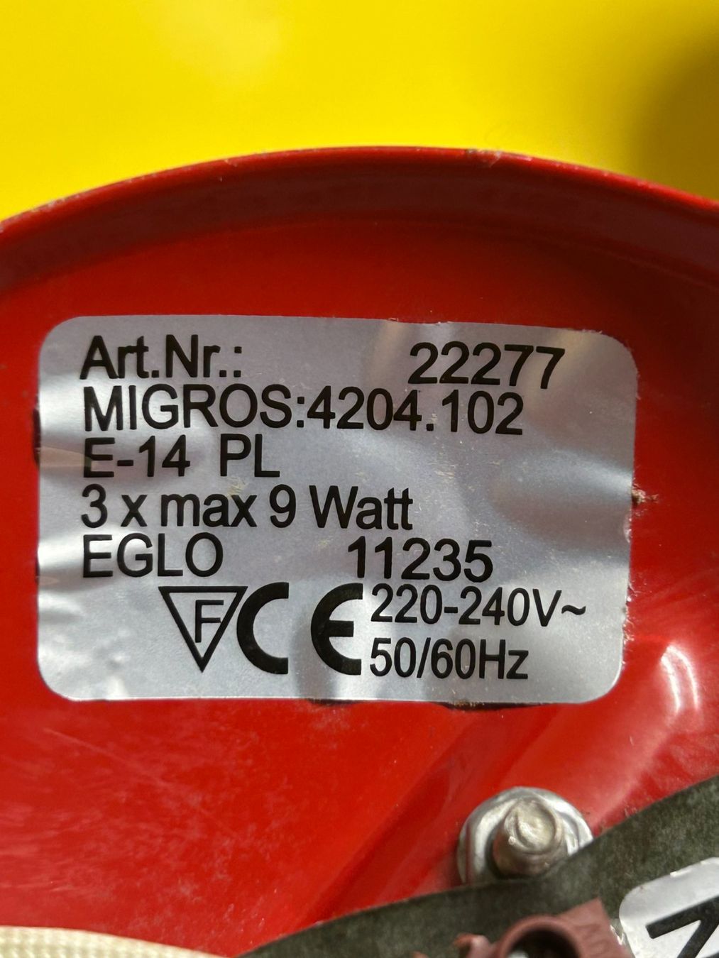 Micasa Lampade: Deckenspirale Siro 3flg E14 inkl. Leuchtmittel – Usato da Hildisrieden venduto da Albi35 3