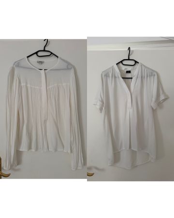 2 Chemisier blanc taille M bon état