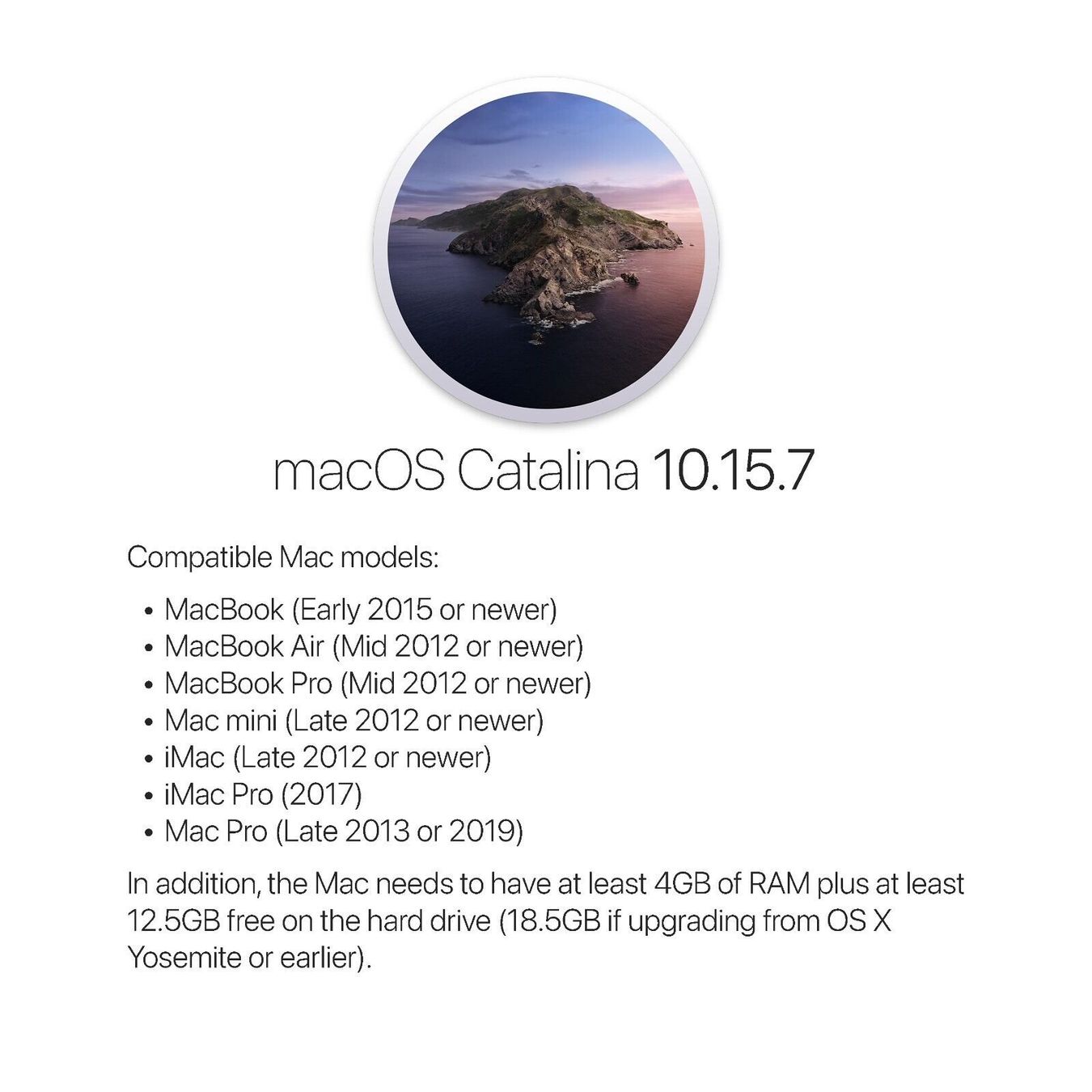 Apple Software: Apple macOS 10.15 Catalina, Operating system, bootable USB – Nuovo (secondo la descrizione) da Gerlafingen venduto da PC-Help-Zuchwil-GmbH 2
