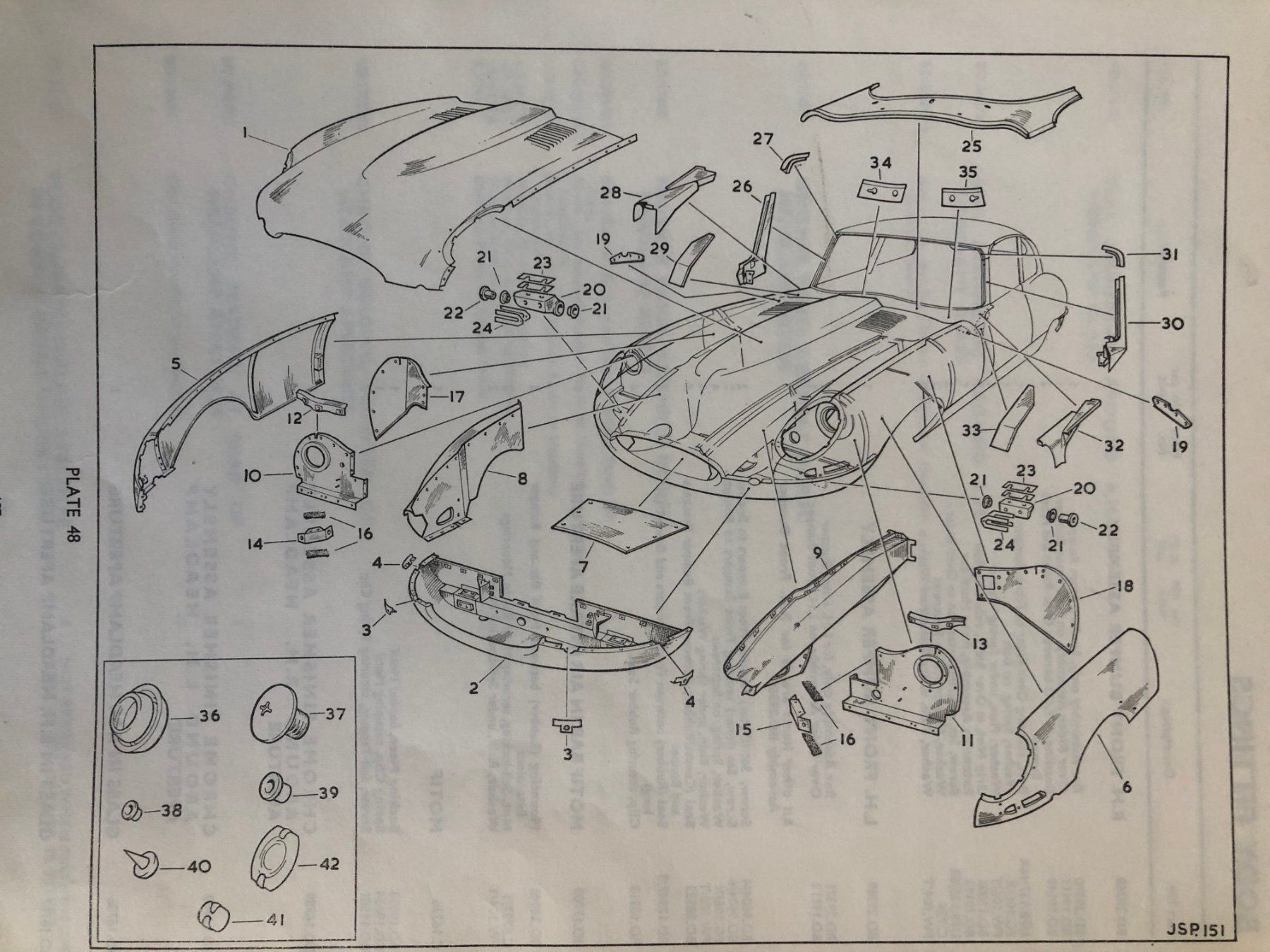 Livres: Ersatzteilkatalog zu JAGUAR E-TYPE 2+2 – D'occasion à Safenwil par efclassics 7