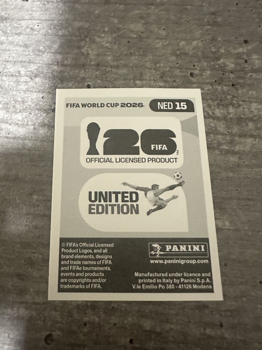 Panini Sammelbilder & Trading cards: NED 15 , FIFA WORLD CUP 2026 PANINI  – Neu (gemäss Beschreibung) aus Frauenfeld von 1PegPeg1 1