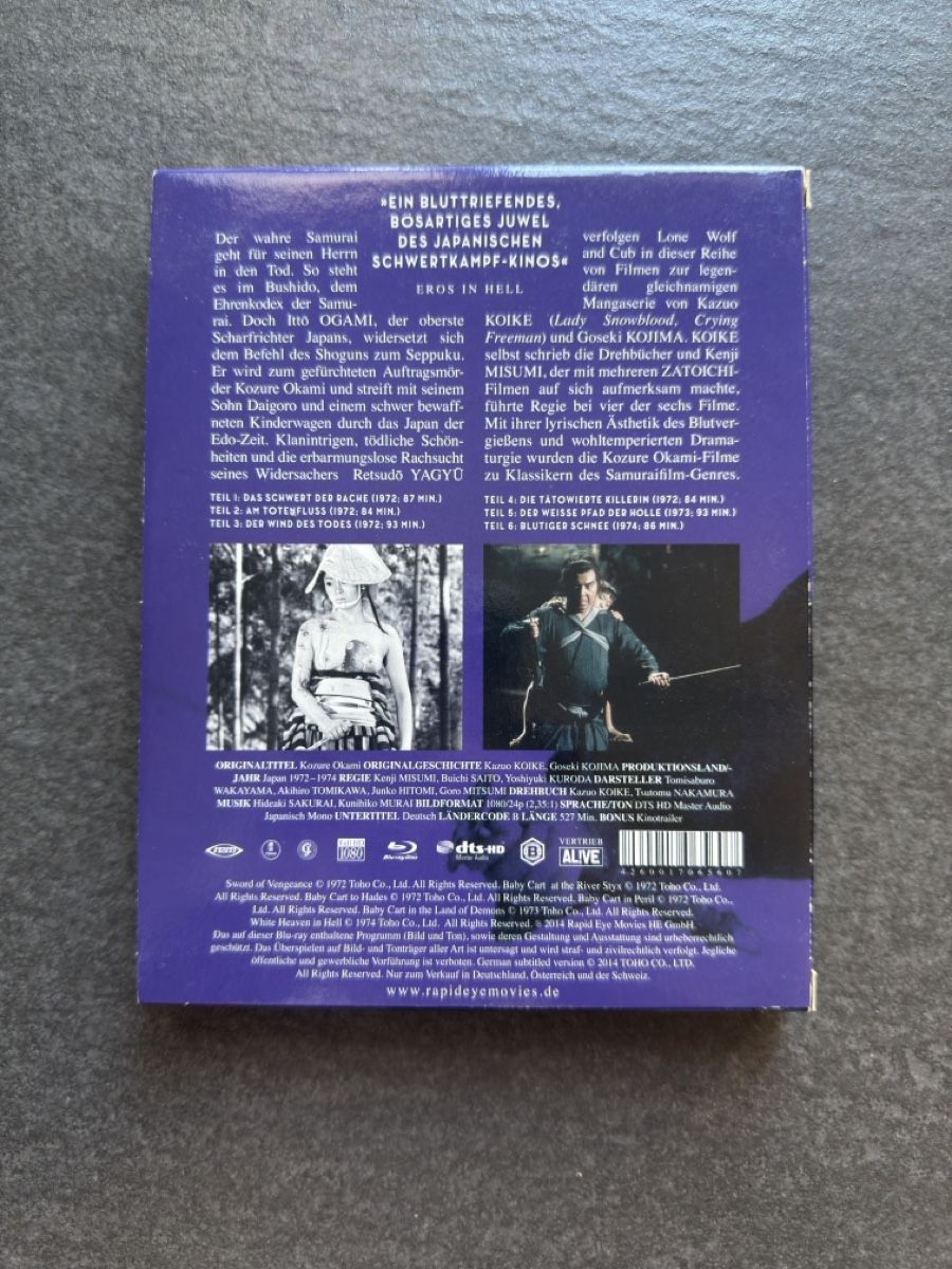 Alle DVDs: Lone Wolf and Cub Blu-ray Boxset  – Gebraucht aus Zürich von cENS0R 1