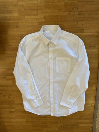 H&M, chemise blanche coton fin, taille XL