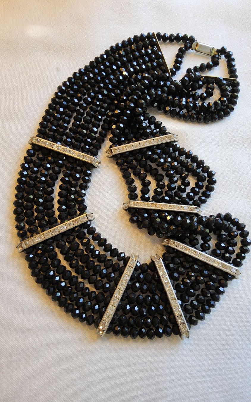 Ketten: Vintage luxuriöses Glasperlen Collier ca 1950 – Gebraucht aus Zürich von sanwit 5