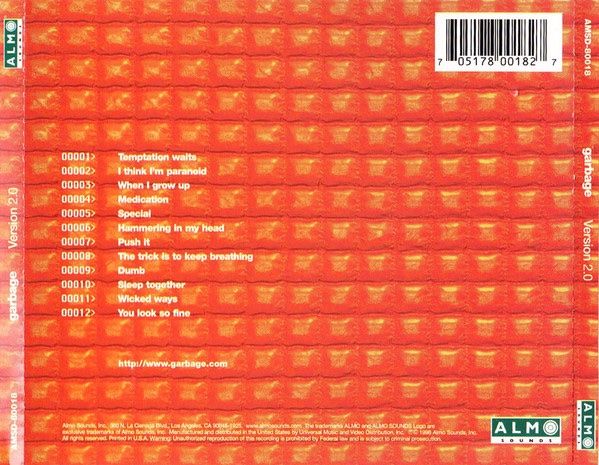 CD: CD Garbage - Version 2.0 (1998) – Usato da Möriken AG venduto da mineralia 1
