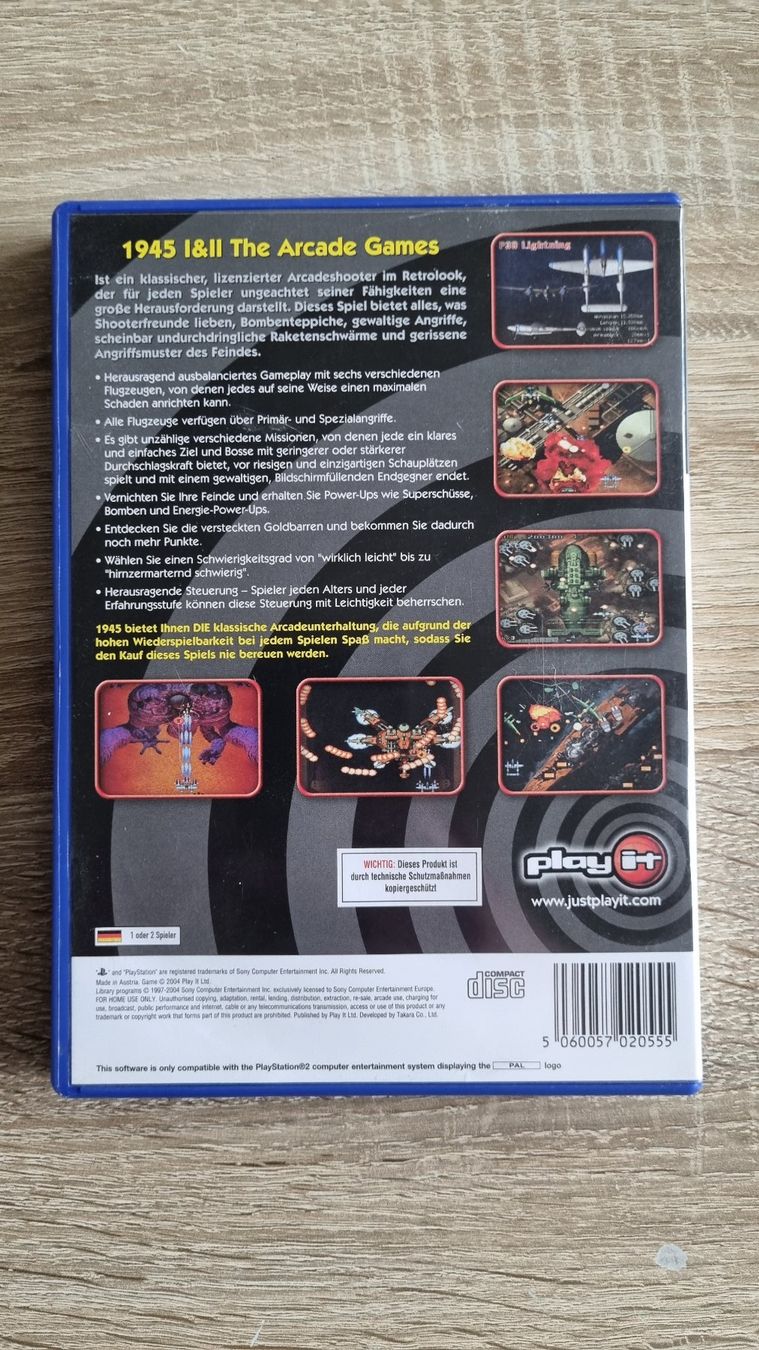 Spiele: 1945 I&II - The Arcade Games PS2 – Gebraucht aus Hagenbuch ZH von lecterr55 2