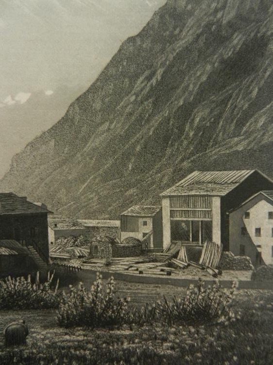 Stiche: Visp schöne Aquatinta – Gebraucht aus Risch von Antikfee 7