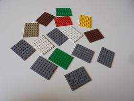 LEGO - 15 - DIVERSE - PLÄTTLI - 8 X 6
