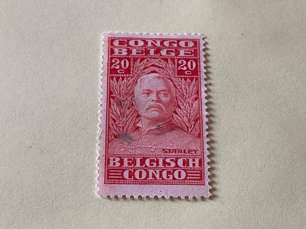 Belgisches Kongo-Briefmarke, mit dem Bild von Stanley | Kaufen auf Ricardo