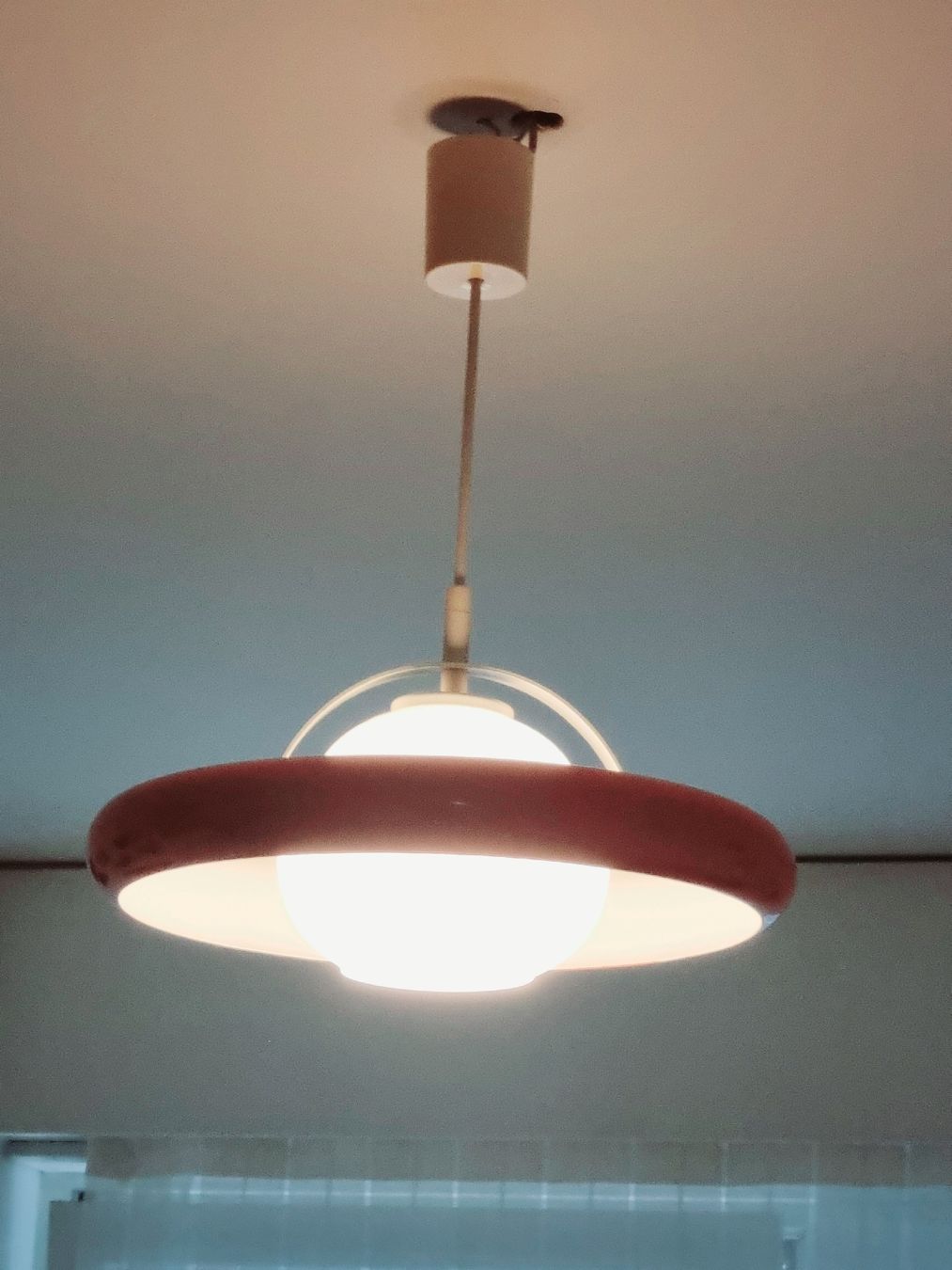 Lampadari & plafoniere: Vintage Hängelampe, orange/weiss – Usato da Basel venduto da luxrad 6