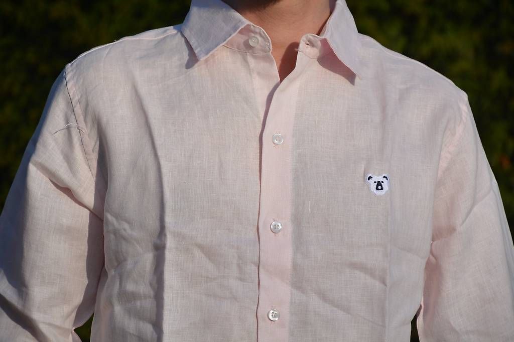 Camicette: Chemise en lin rose clair - Taille S – Nuovo e nell'imballaggio originale da Penthalaz venduto da Jojolap 3