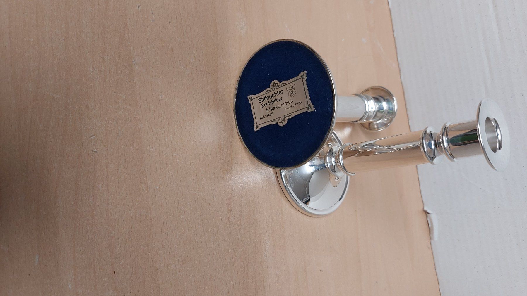 Portacandele: Leuchter Kerzenständer 925 Sterlingsilber – Usato da Hinteregg venduto da Amerizium 4