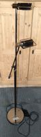 Ständerlampe Chromstahl mit Messing, 2 Lampen drehbar