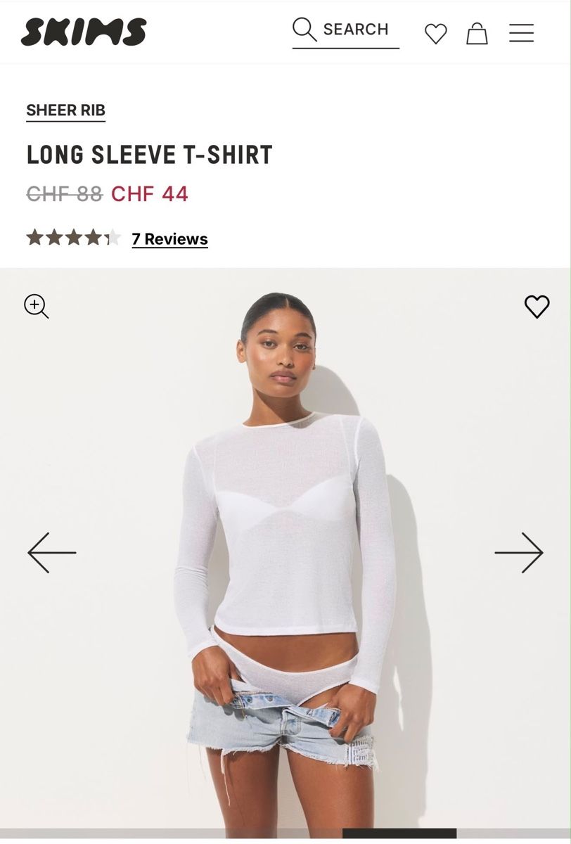 Skims T-shirts: Skims Longsleve T-Shirt – Neuf avec emballage d'origine à Hochfelden par mat_m29w 3