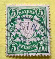 Briefmarken aus Bayern Wappen  gestempelt  ﻿