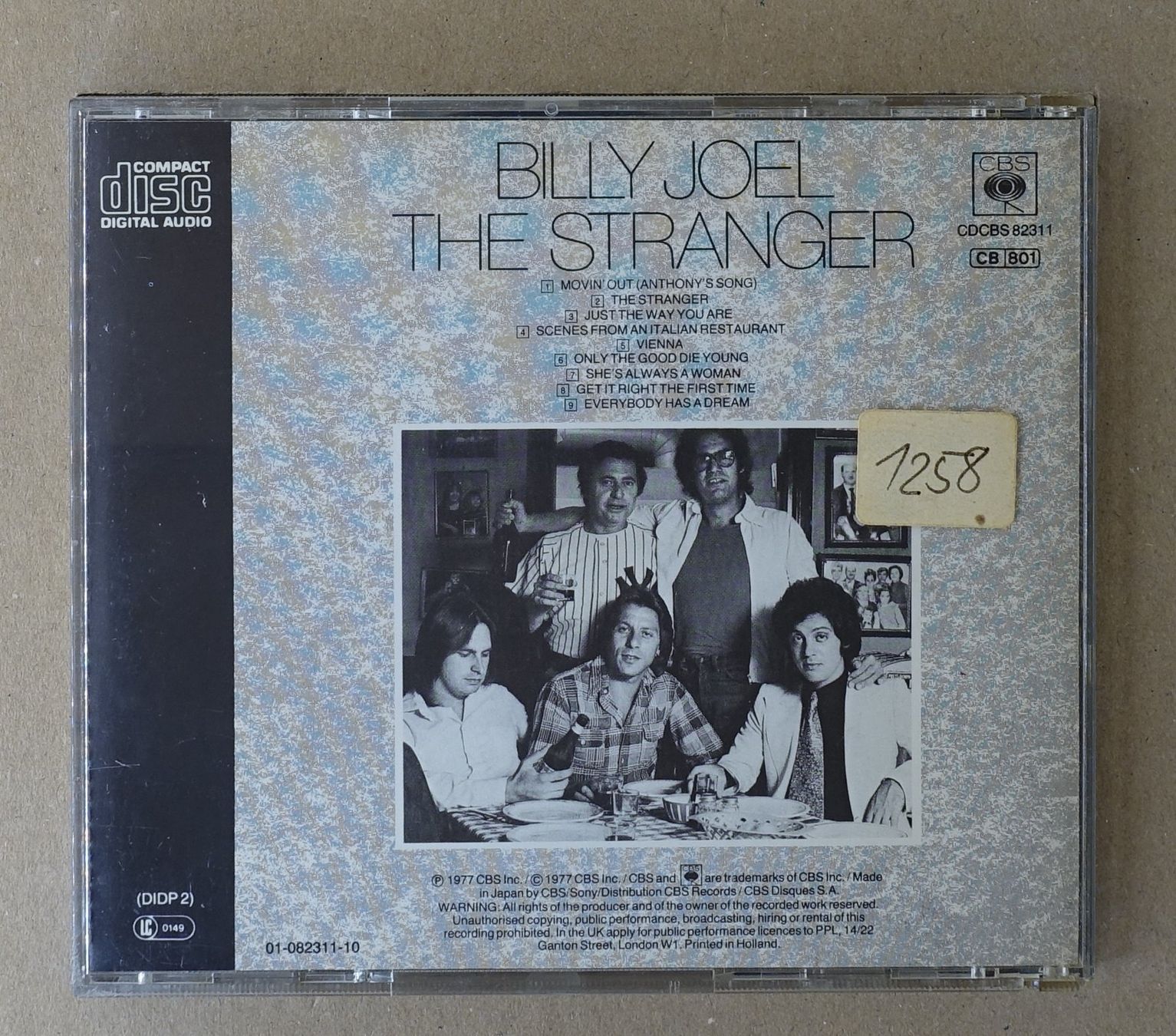 CDs: Billy Joel – The Stranger - D13 – Gebraucht aus Sessa von discoverymedia 1