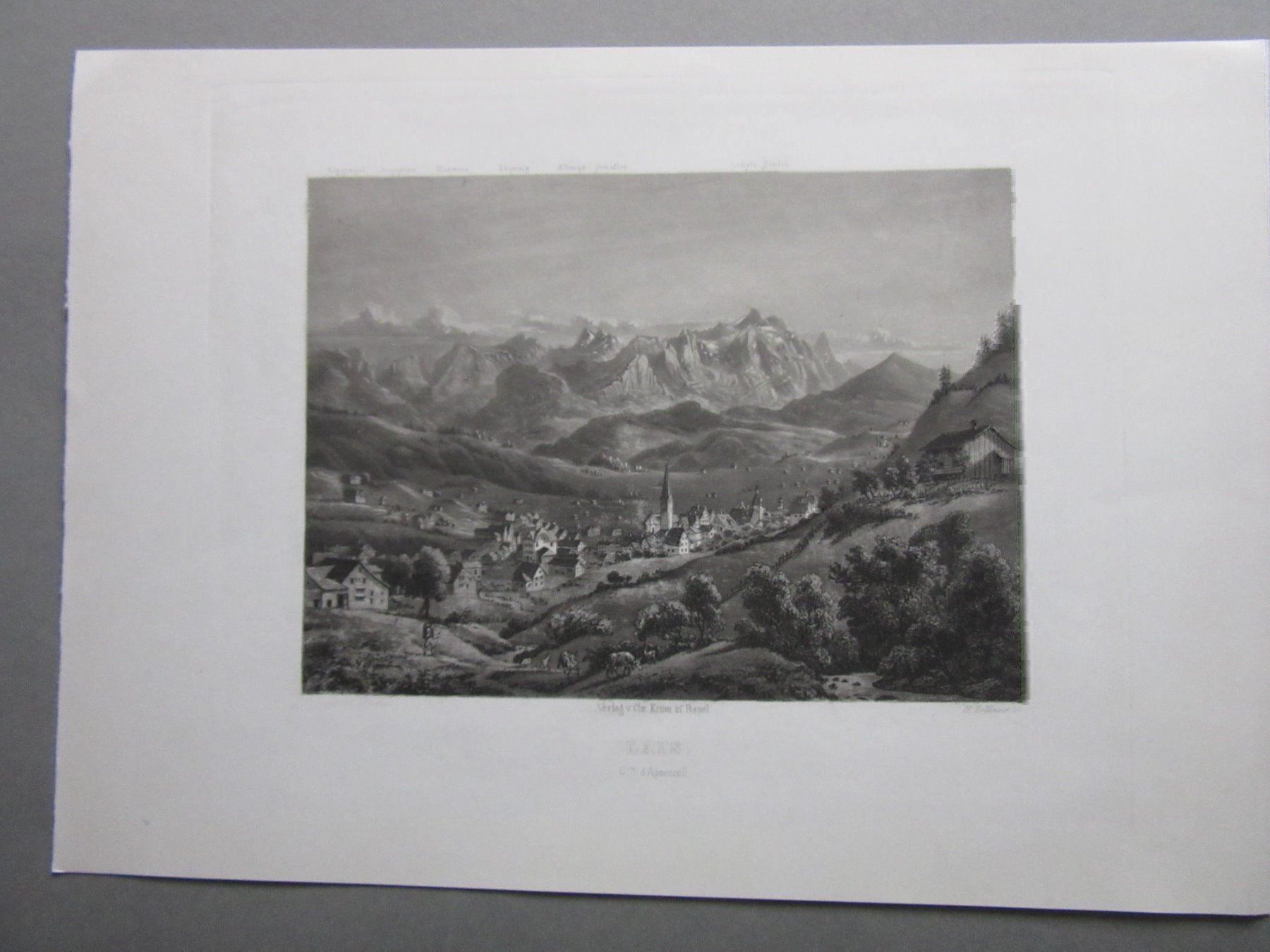Incisioni: GAIS  STAHLSTICH – Usato da Gersau venduto da grafik-kunst 2