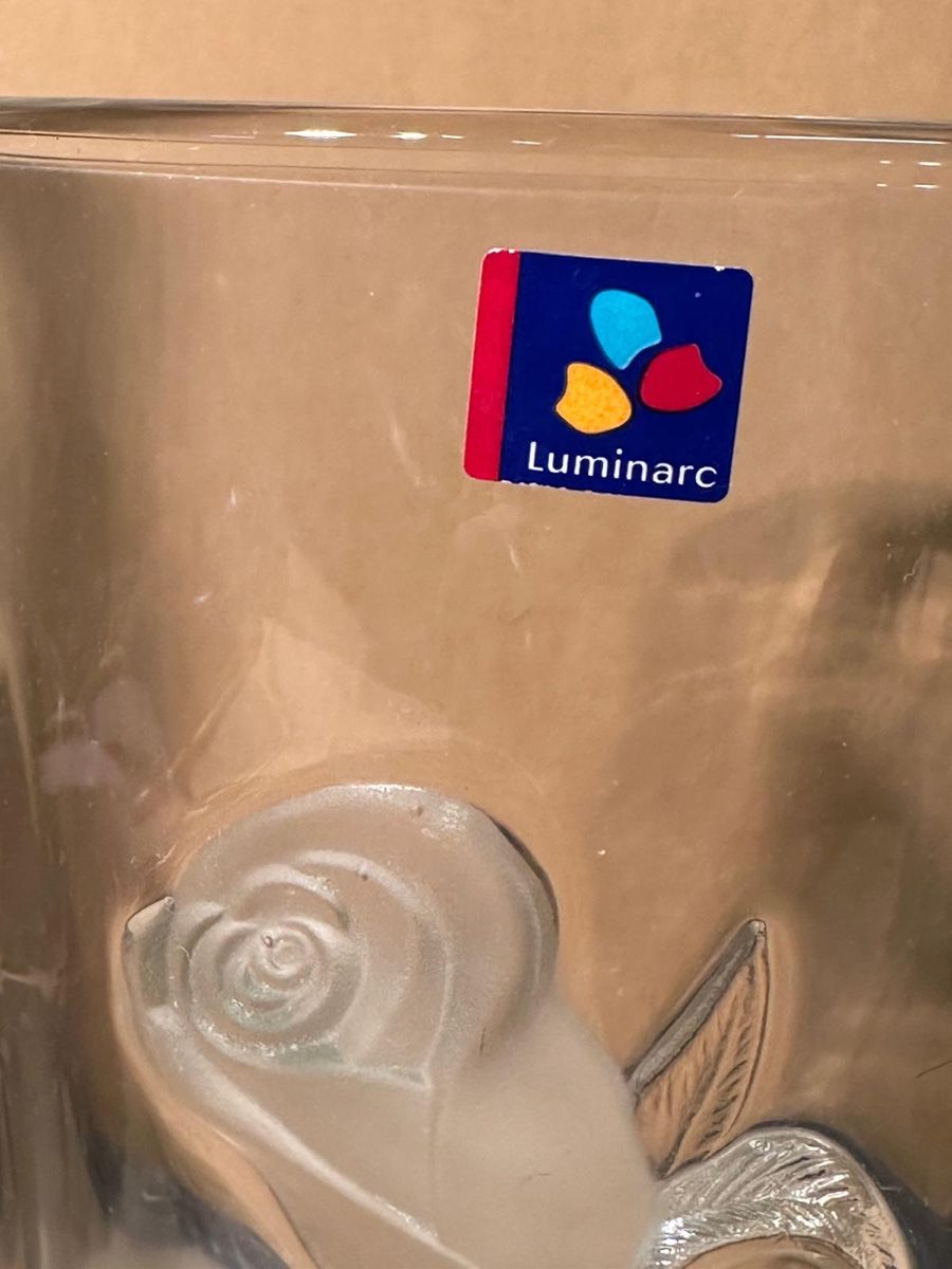 Bicchieri: Luminarc Glass with Rose Design - Elegant Drinkware – Usato da Lausanne venduto da vas_cdb2 1