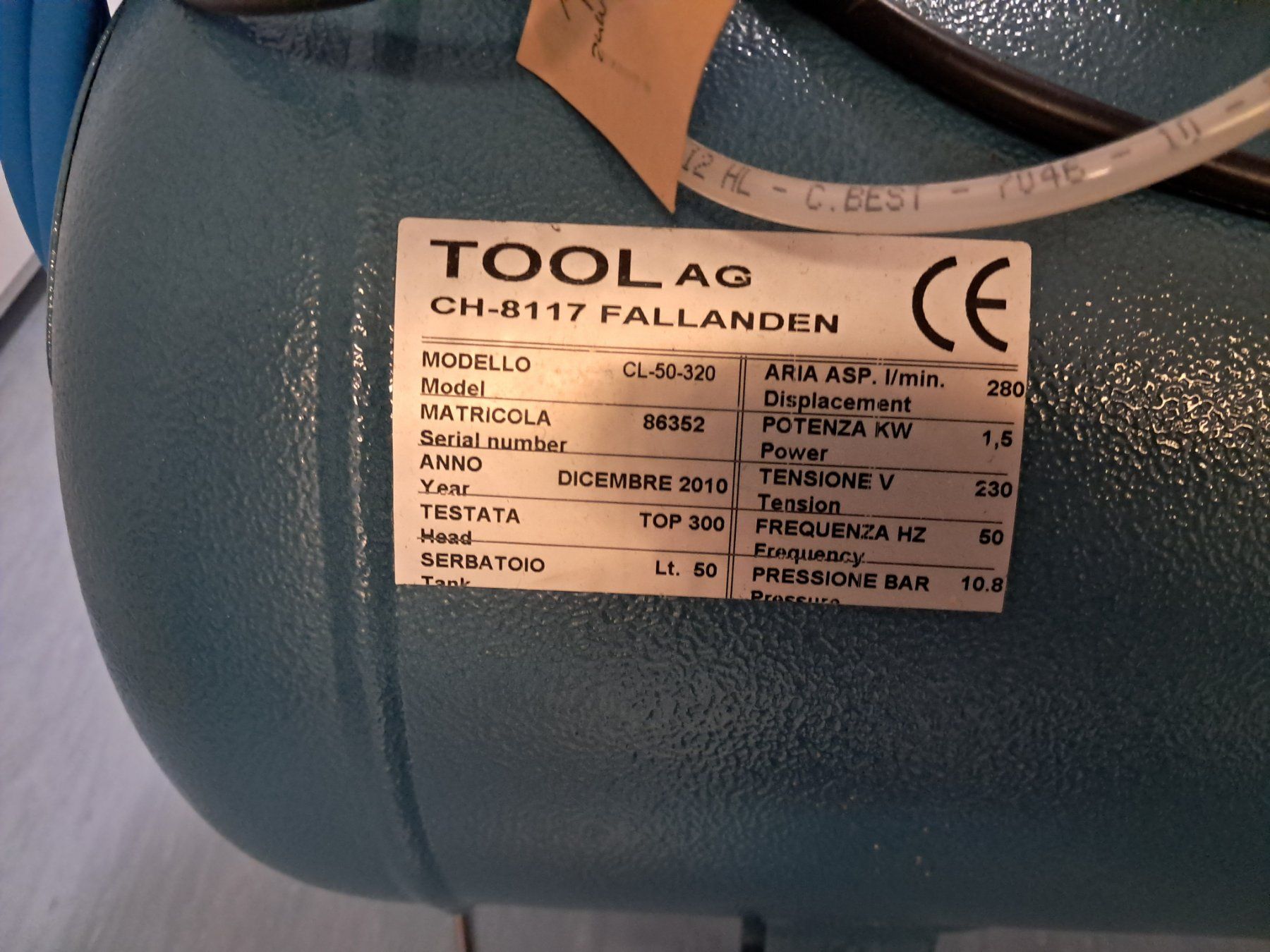 Compressori: Kompressor TOOL-AIR , gepflegt, sofort einsatzbereit. – Usato da Utzenstorf venduto da urs_pd8z 1