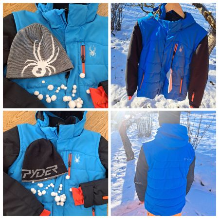 Spyder Odlo Winterset Skianzug 164 Hose Jacke Fleece Mütze