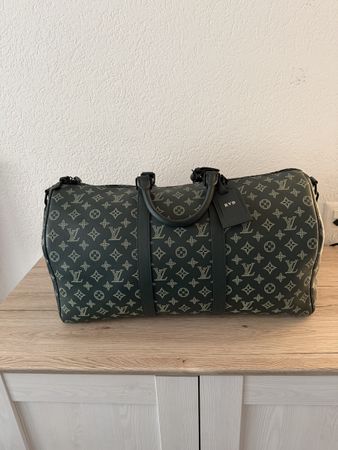 Lv Keepall Monogramm Shadow Grün