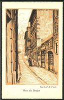 Genève Rue du Seujet, carte d'artiste & participationTombola