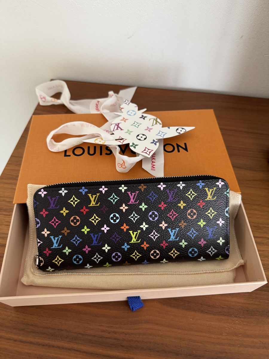 Louis Vuitton Portamonete: Louis Vuitton x Murakami Clemence Multicolor M13408 – Nuovo e nell'imballaggio originale da Zürich venduto da cfhard