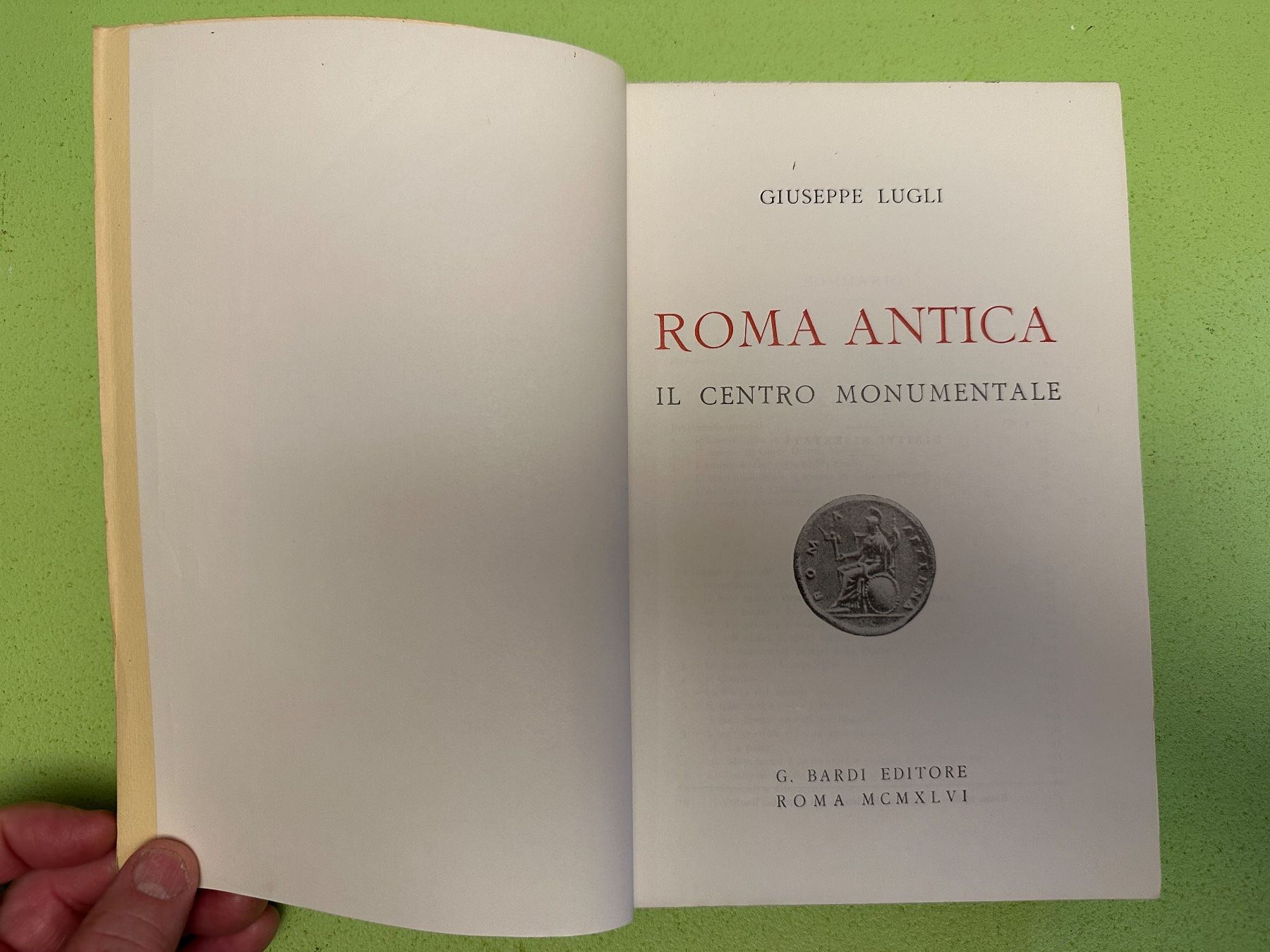 Libri: Giuseppe Lugli: Roma antica. Il centro monumentale. – Usato da Zürich venduto da allp 1