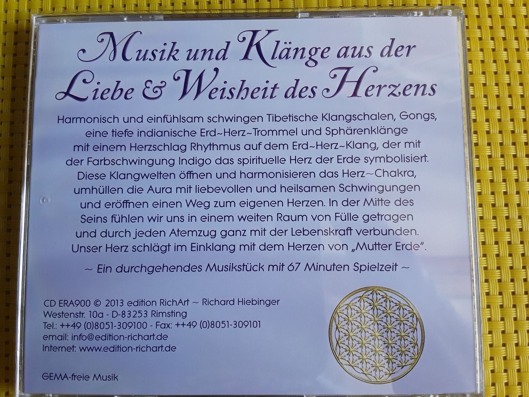 CD: CD - Herz Schwingungen  - Erd Herz – Nuovo e nell'imballaggio originale da Rebstein venduto da Buchsi03 1