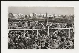 AK 1954 Bern und die Alpen