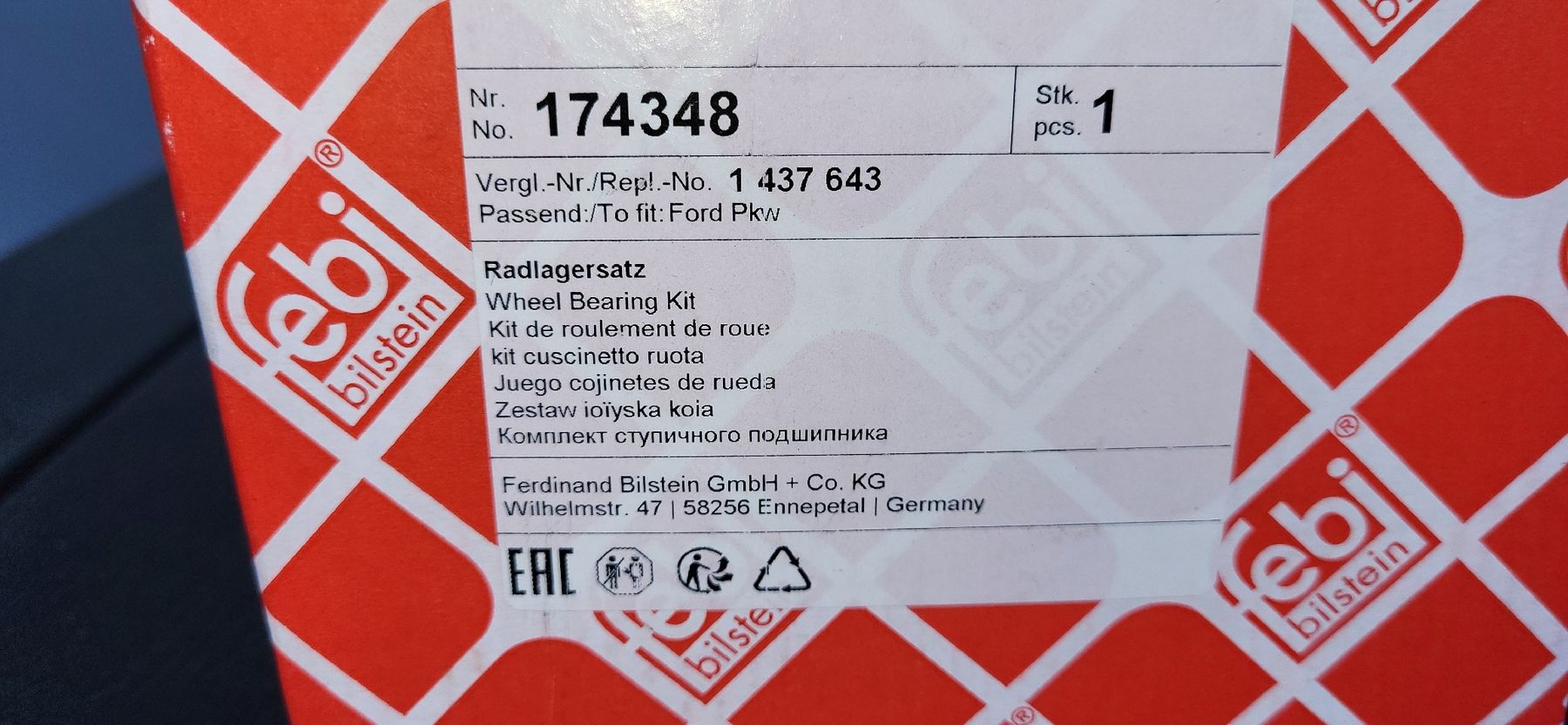 Ford Tutti pezzi di ricambio auto: Radlagersatz Ford – Nuovo e nell'imballaggio originale da Hagneck venduto da Ahoschi1 3