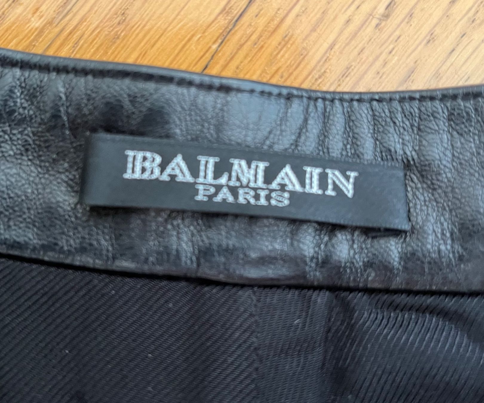 Balmain Gonne: Balmain, mini jupe cuir, runway – Usato da Genève venduto da dachaw 5