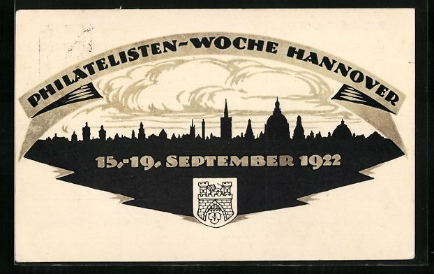 Cancelleria postale: Hannover, Philatelisten-Woche 1922, Stad – Usato da Berlin venduto da bartko-reher