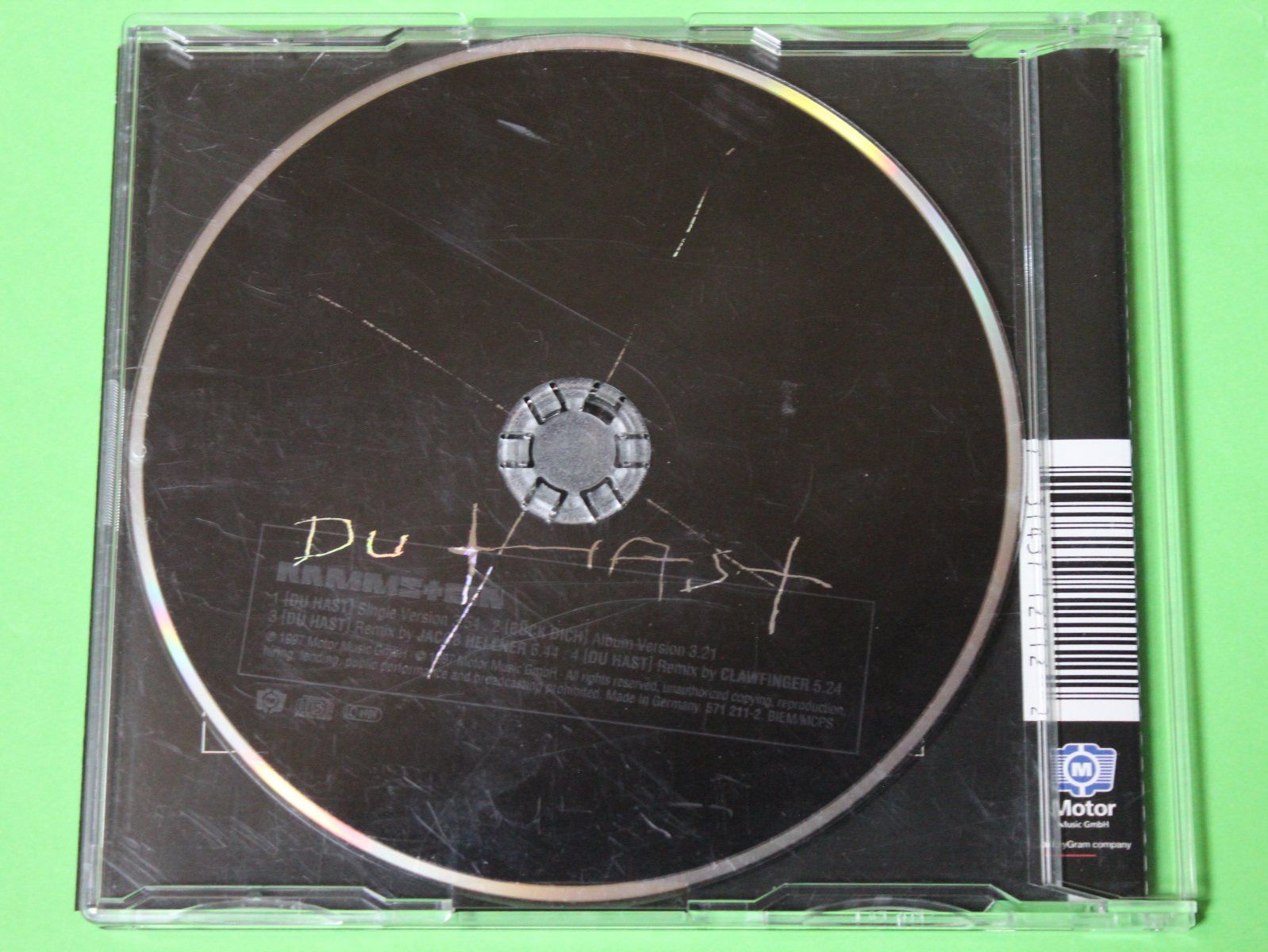 CD: RAMMSTEIN - DU HAST Maxi-CD 1997 – Usato da Tübach venduto da JamesStone 2