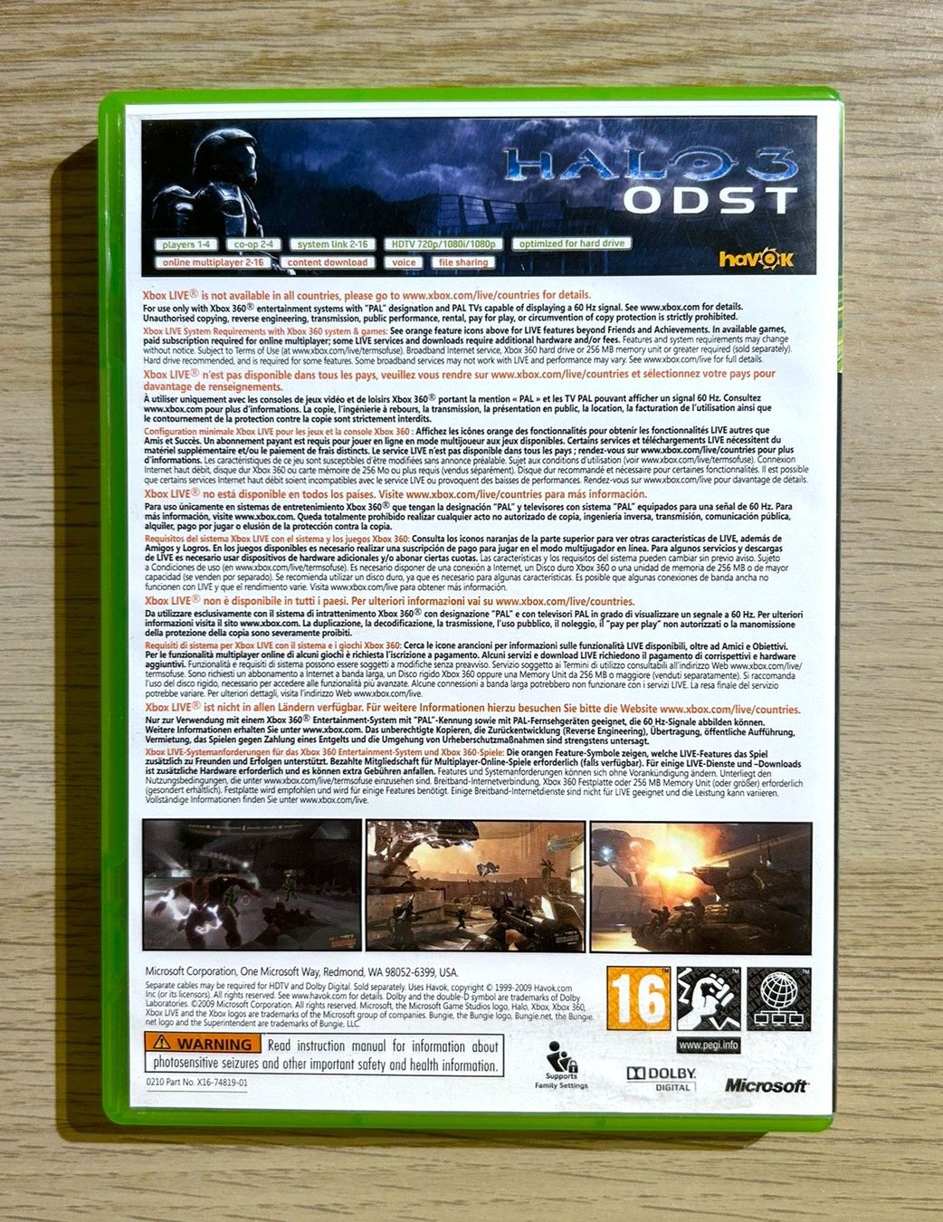 Microsoft Spiele: Halo 3 ODST Xbox 360 – Gebraucht aus St. Gallen von Alpine.Arcade 1