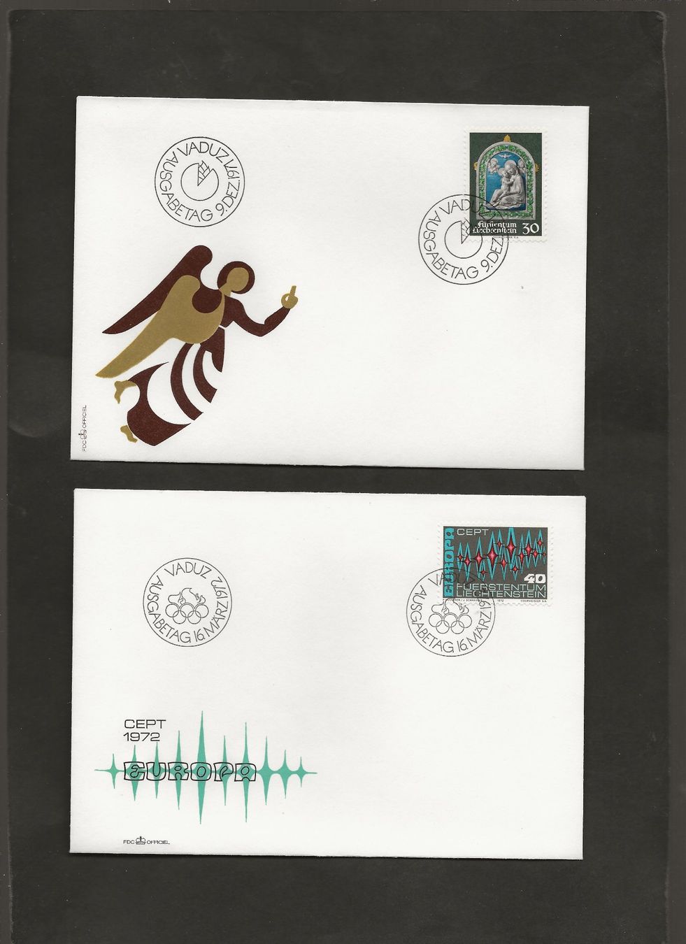 Tutti i francobolli: 16 FDC Liechtenstein 1970 bis 1972 – Usato da Au ZH venduto da xelagreb01 7