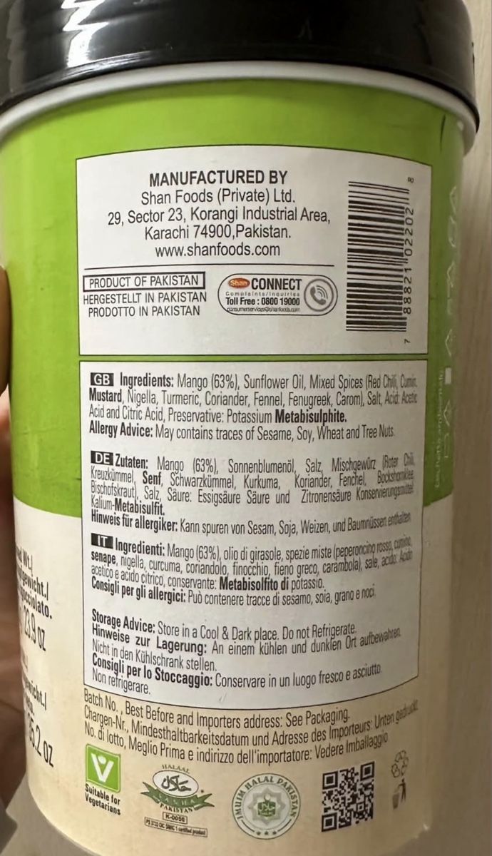 Aptamil Cibi & Specialità: Pickled Mango (falsch gekauft) – Nuovo e nell'imballaggio originale da Luzern venduto da claiudiu 2