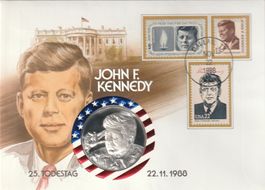 Numisbrief John F. Kennedy 1988
