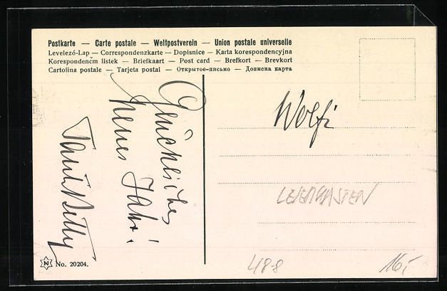 Cartoline postali: Leierkastenmann mit Äffchen und tanzend – Usato da Berlin venduto da bartko-reher 1