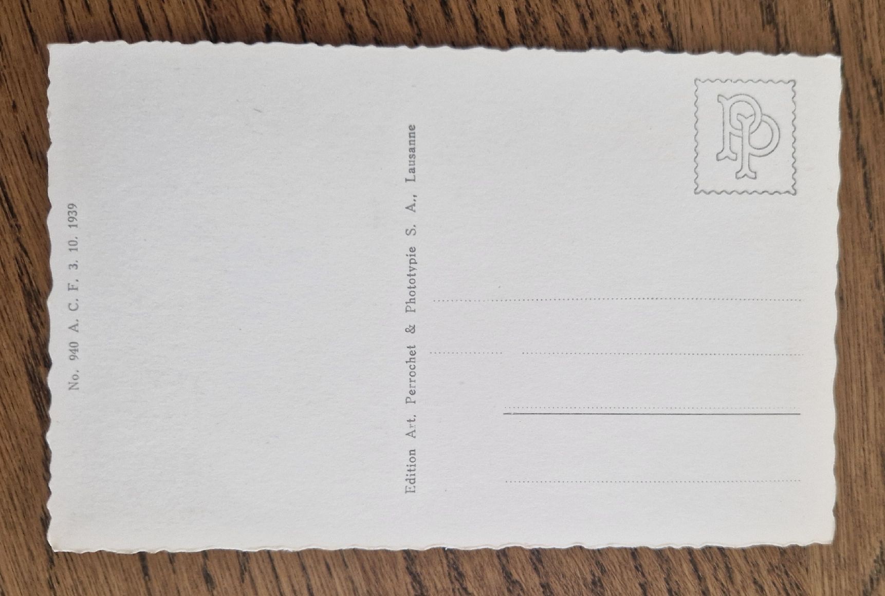 Ansichtskarten: Gemmi, Hotel Wildstrubel, 1939 – Gebraucht aus Ebikon von Donar50 1