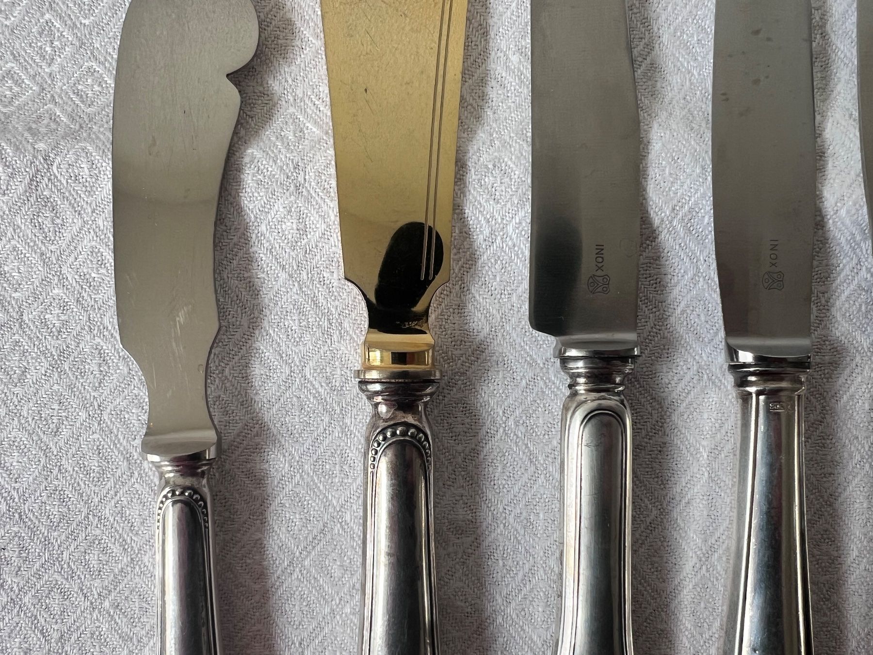 Posate: 7 Jezler Messer Griffe Silber 800 – Usato da Münchenbuchsee venduto da Volver64 1