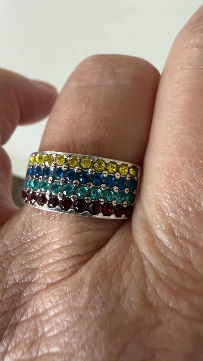 Ringe: Multicolor Ring, Silber 925,  Grösse 58 – Neu und originalverpackt aus Ebikon von Leonidas2 6