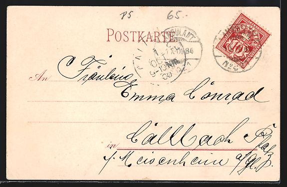 Cartoline postali: Litho Rheinfelden, Teilansicht mit Bürc – Usato da Berlin venduto da bartko-reher 1