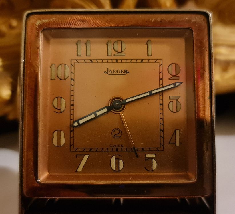 HORLOGE DE TABLE OMEGA SWISS MADE, horloge de voyage, EXTRÊMEMENT RARE