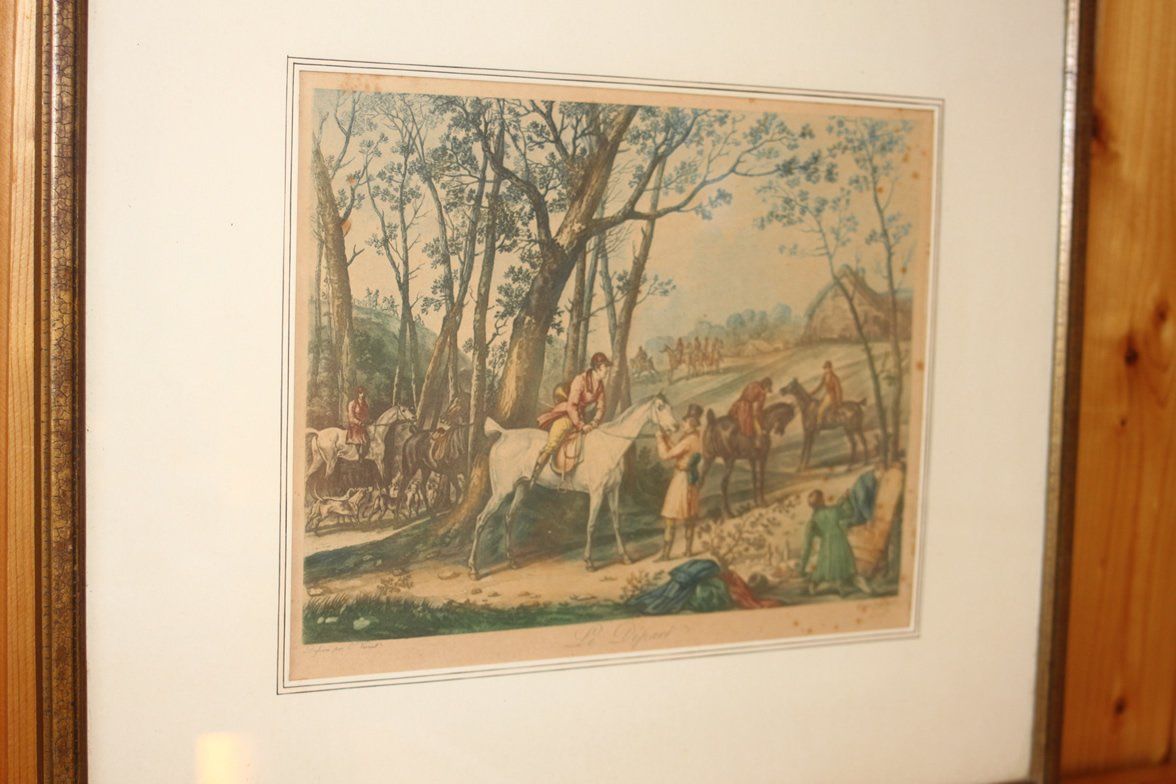 Arts picturaux & lithographies: Lithographie "Le départ" von C.Vernet – D'occasion à Sumiswald par Lottie22 1