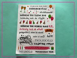 Kerzentattoos - Sticker - Texten für auf Kerzen - Geburtstag