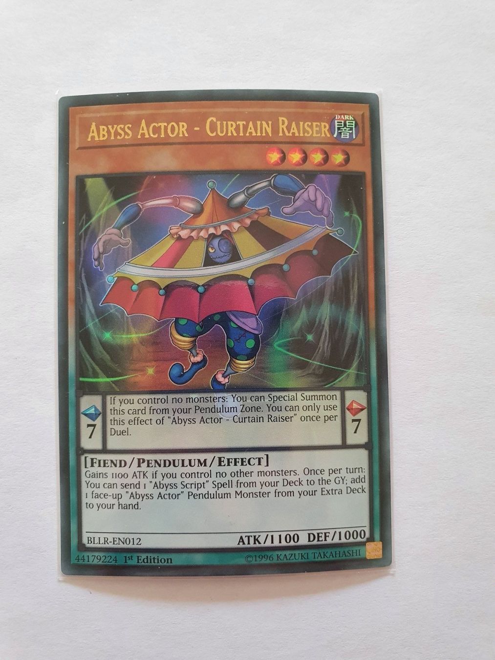 Yugioh Carte collezionabili: Abyss Actor Curtain Raiser Yugioh TCG – Usato da Oberdorf BL venduto da BaldenEagle
